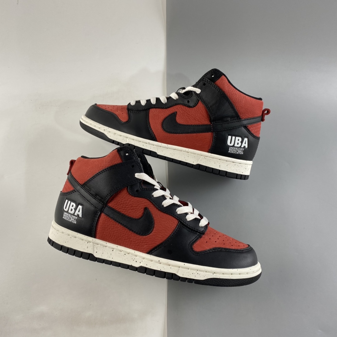 P400  Undercover x Nike Dunk High “UBA” 黑红藤原浩板鞋 DD9401-600