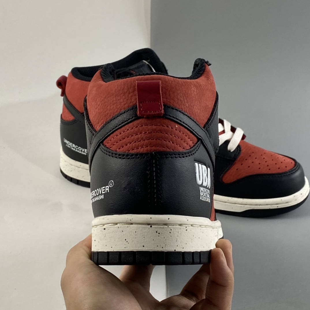 P400  Undercover x Nike Dunk High “UBA” 黑红藤原浩板鞋 DD9401-600
