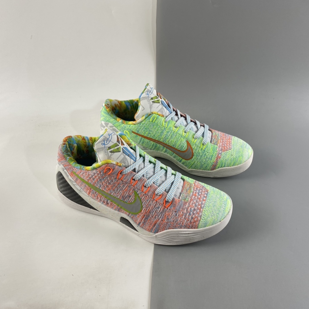 P260  NIKE Kobe 9 Elite “What The Kobe”科比9代专业实战篮球鞋 彩虹鸳鸯 678301-904