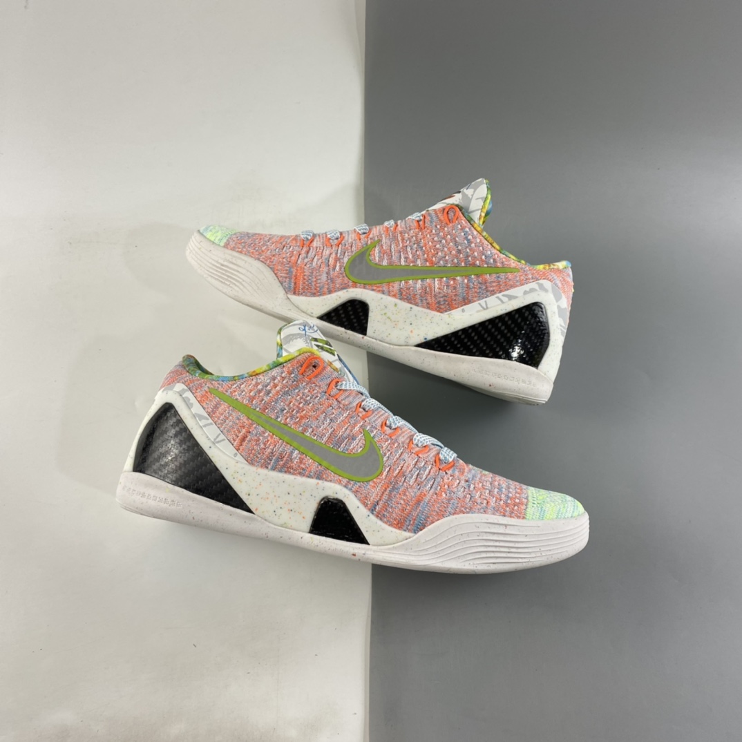 P260  NIKE Kobe 9 Elite “What The Kobe”科比9代专业实战篮球鞋 彩虹鸳鸯 678301-904