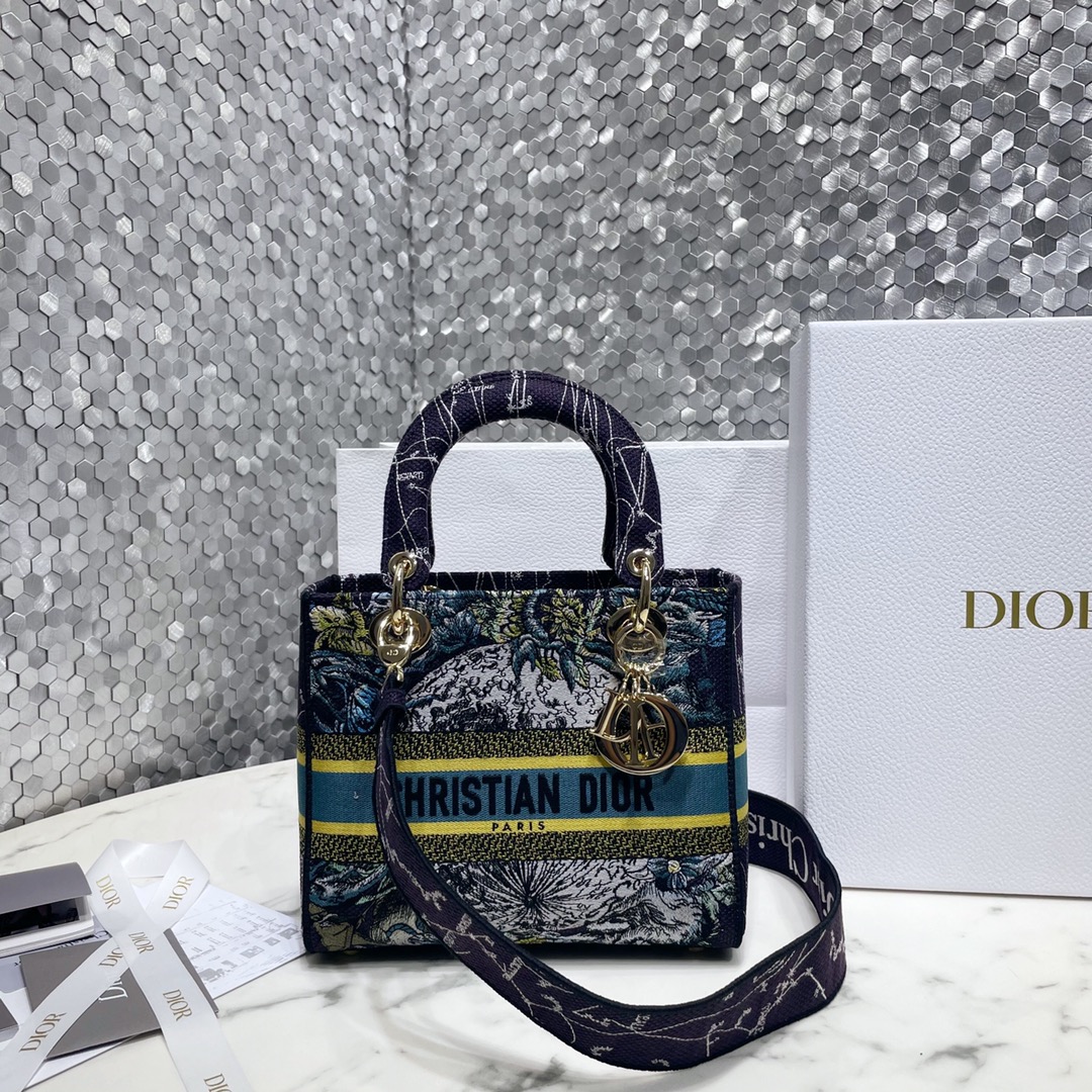 Dior Online
 Bags Handbags Supplier in China
 Gold Embroidery Lady