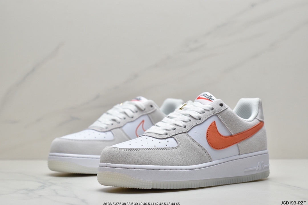 180 耐克NK Air Force 1 空军一号 米白橙 DA8302-101