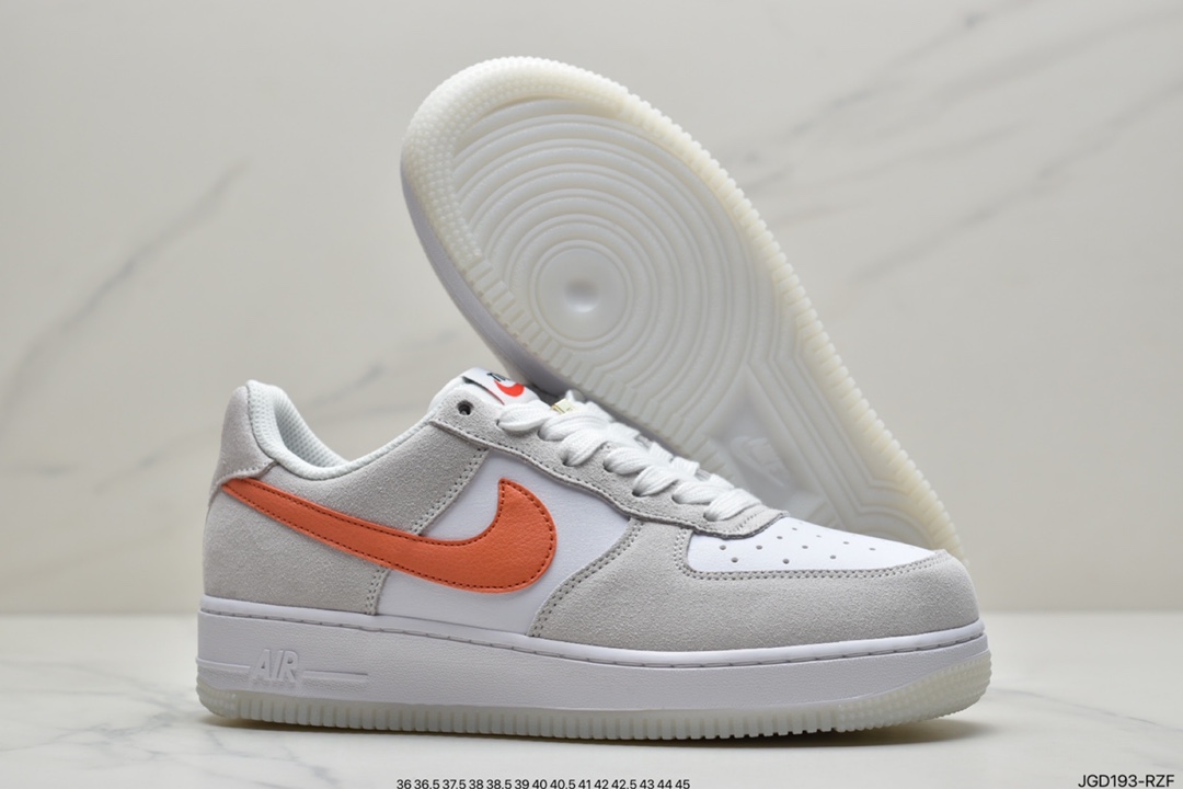 180 耐克NK Air Force 1 空军一号 米白橙 DA8302-101