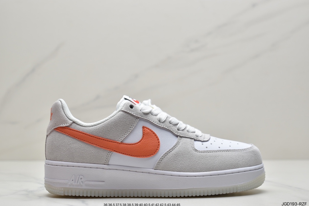 180 耐克NK Air Force 1 空军一号 米白橙 DA8302-101