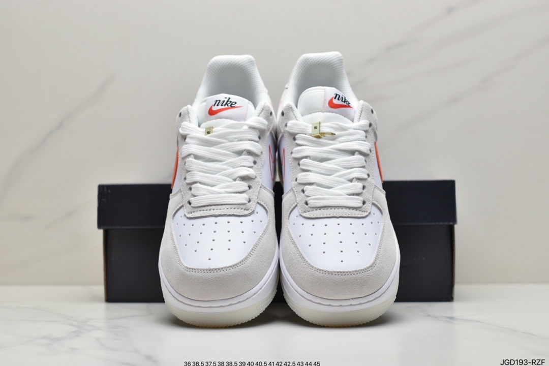 180 耐克NK Air Force 1 空军一号 米白橙 DA8302-101