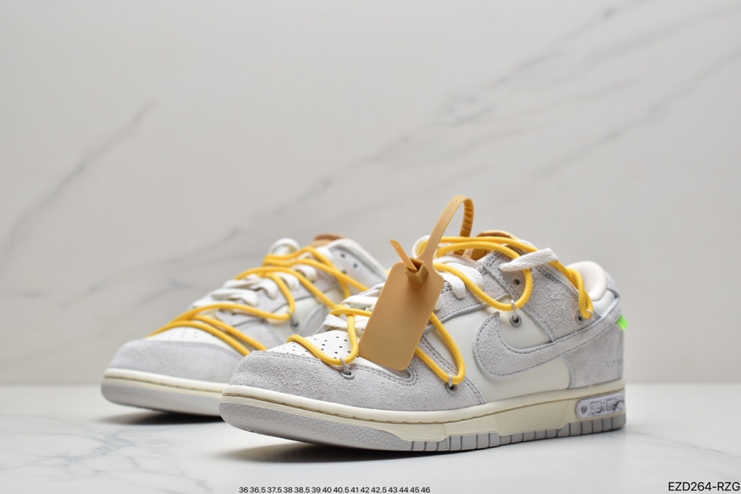 360 Off-White x Nike SB Dunk Low ”The 50”OW“灰白绿” DJ0950-100