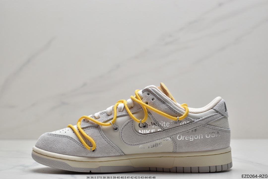 360 Off-White x Nike SB Dunk Low ”The 50”OW“灰白绿” DJ0950-100