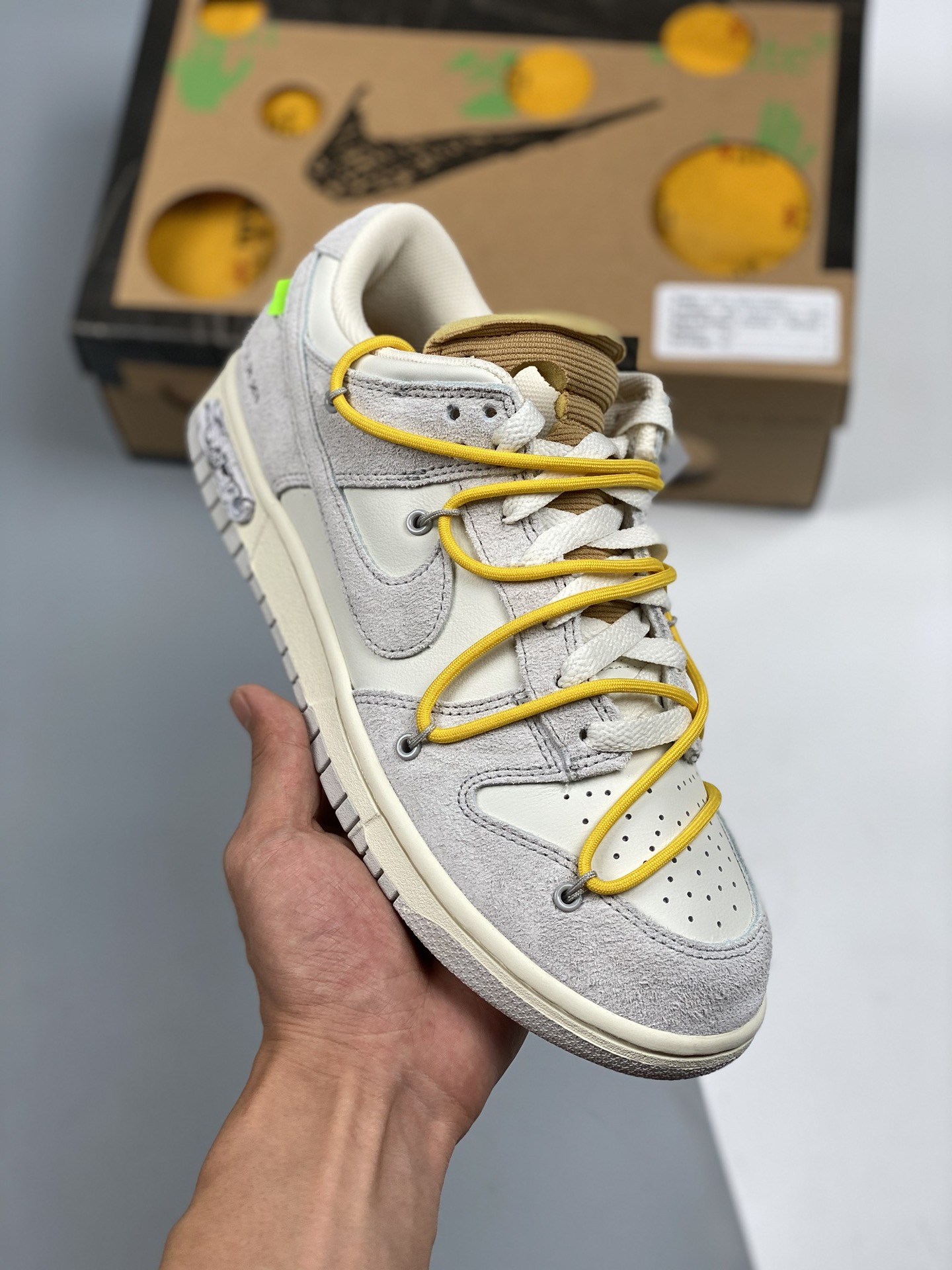 Off-White™ x NK SB Dunk Low "39The 50" serie de gamuza, producción original de fábrica grande, caja original, horma ori…