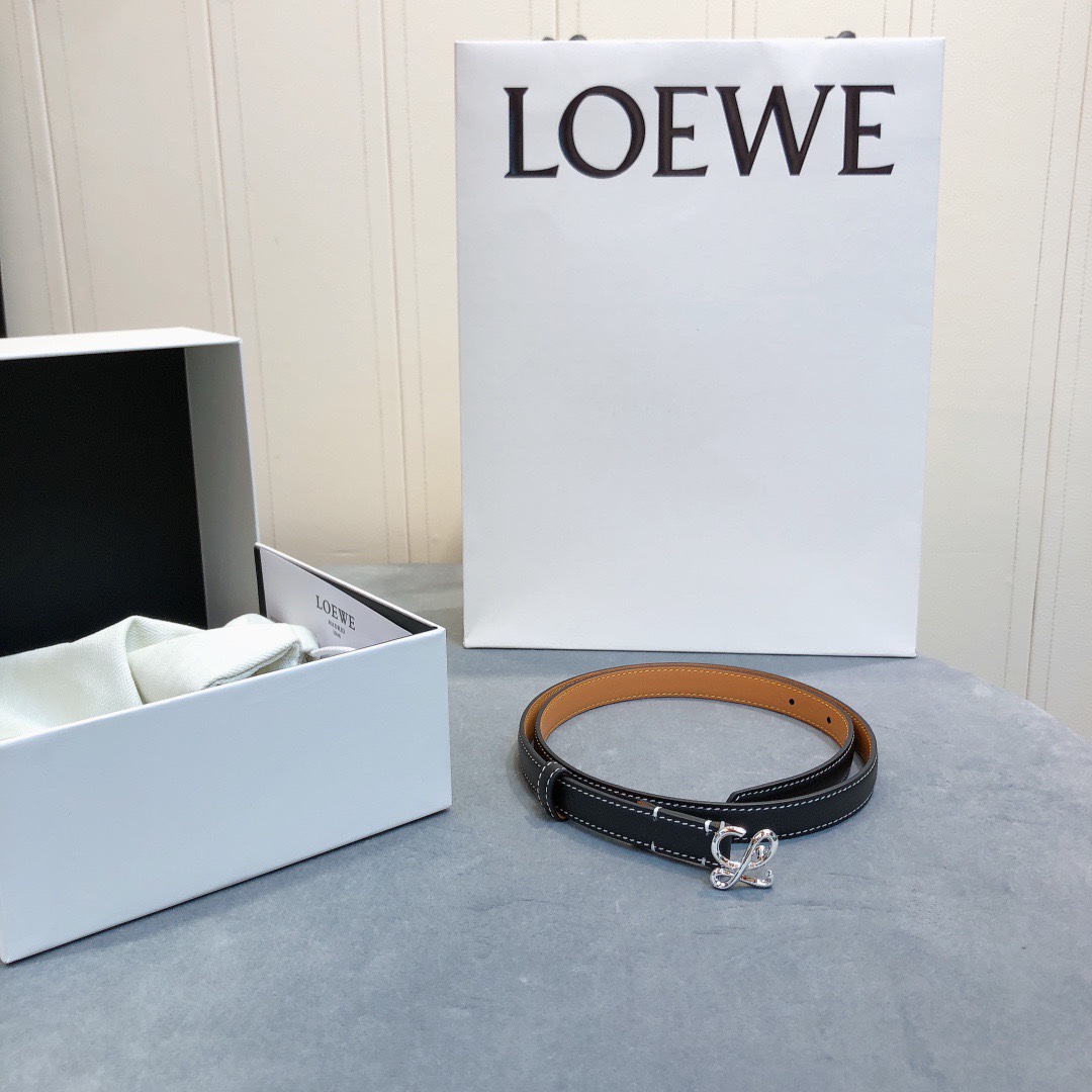 [Loewe Belts]LOEWE Luo YiweiAutumn and winter smooth calfskin belt Outer s