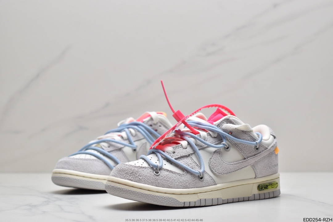 340 Off-White x Nike SB Dunk Low ”The 50”OW“灰白绿” DJ0950-100