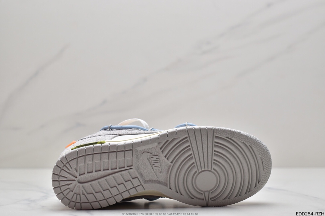 340 Off-White x Nike SB Dunk Low ”The 50”OW“灰白绿” DJ0950-100