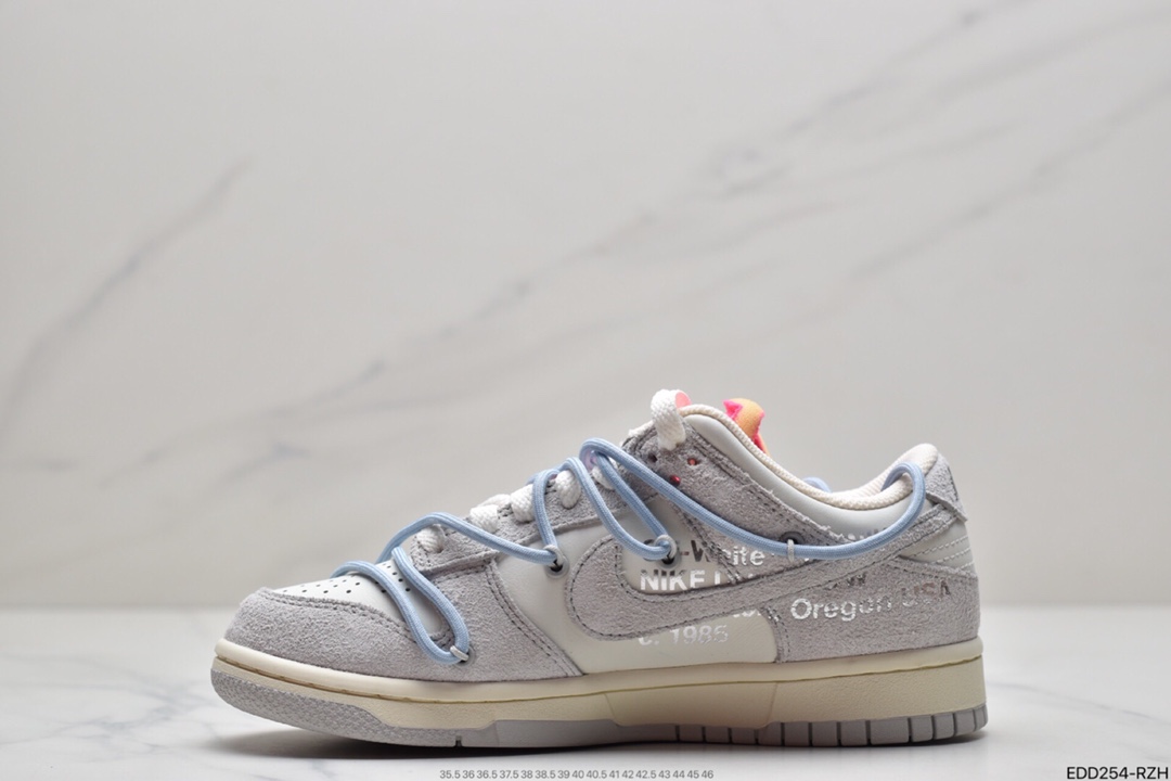 340 Off-White x Nike SB Dunk Low ”The 50”OW“灰白绿” DJ0950-100