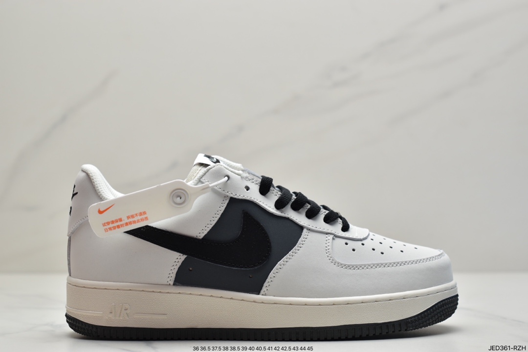 150 耐克Air Force 1’ 07 米白黑灰原楦头原纸板 CL2026-113