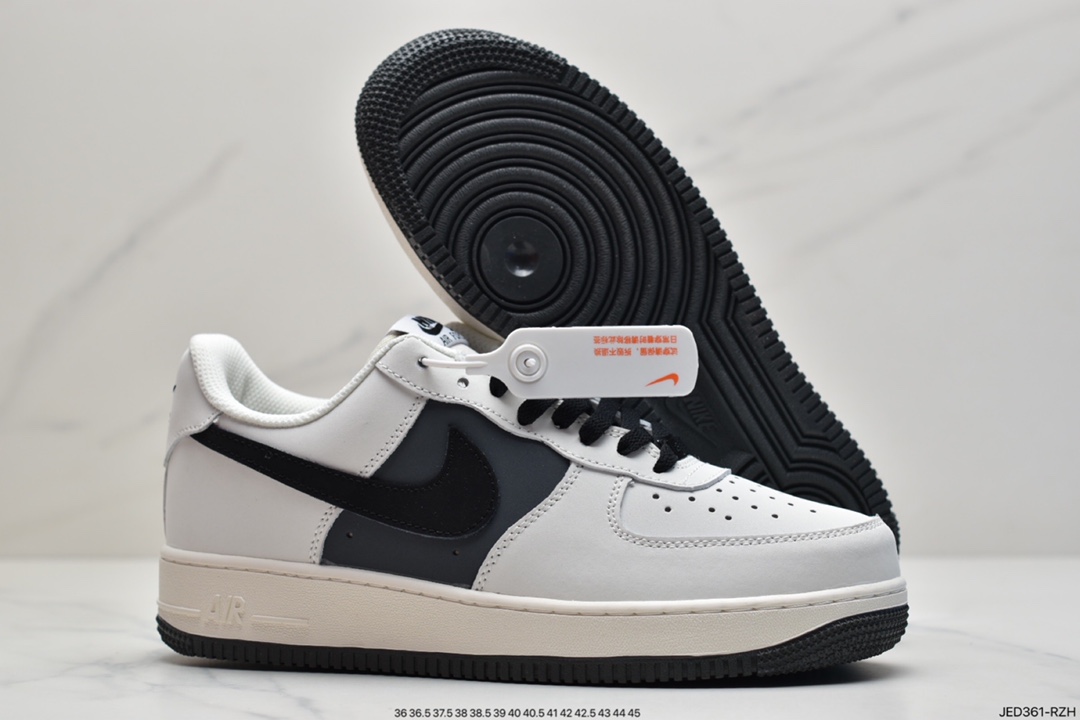 150 耐克Air Force 1’ 07 米白黑灰原楦头原纸板 CL2026-113