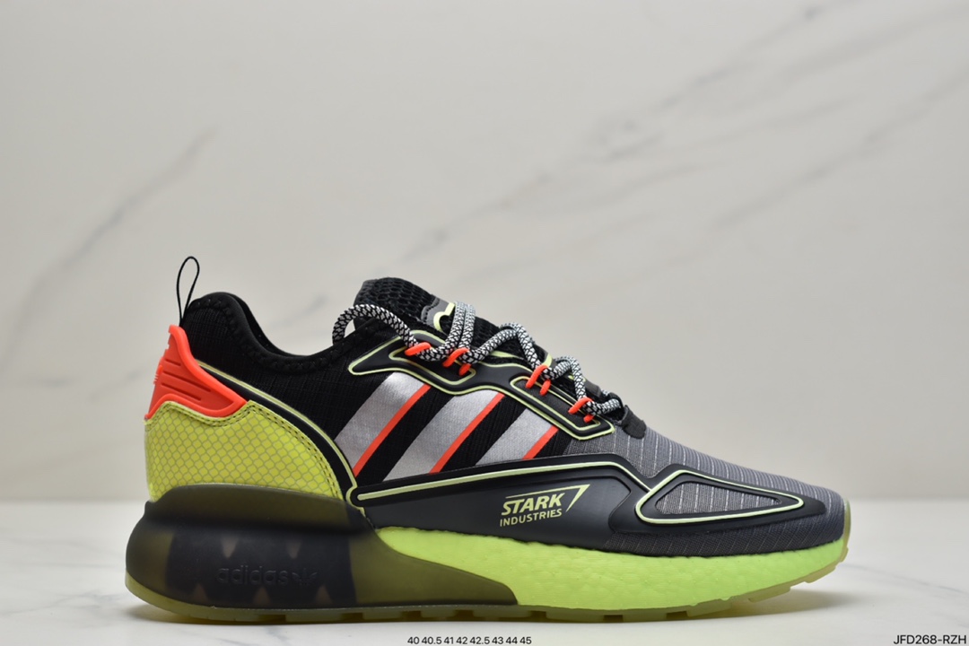 170 阿迪达斯Adidas Originals ZX 2K Boost 全新爆米花缓震休闲运动跑鞋CQ2768