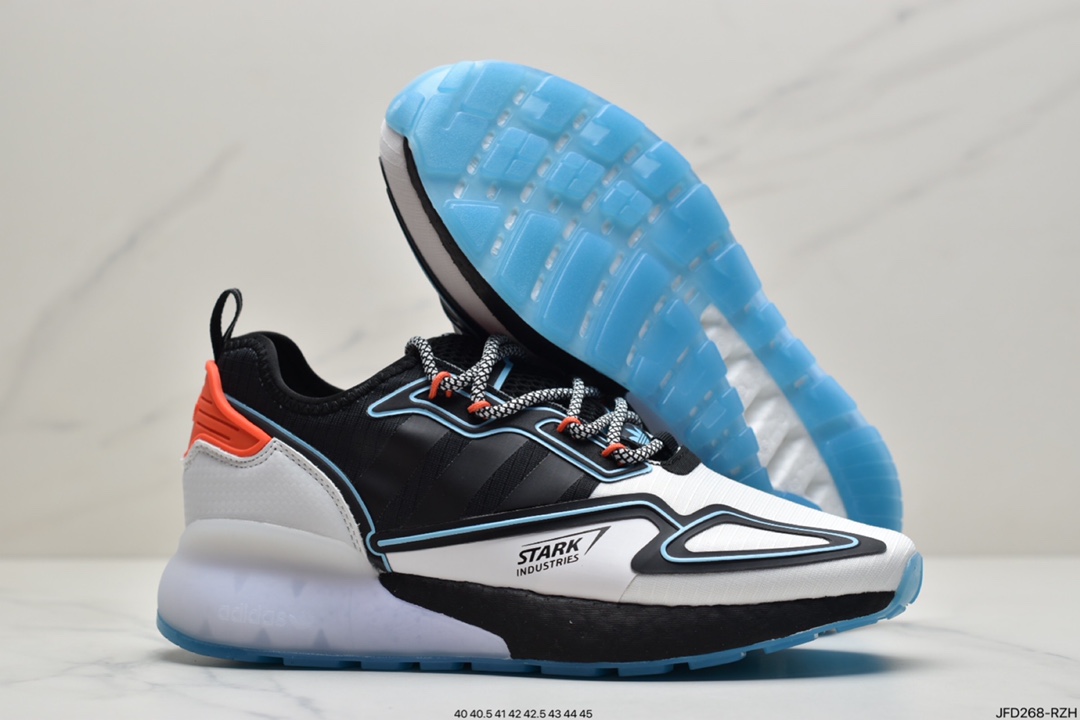 170 阿迪达斯Adidas Originals ZX 2K Boost 全新爆米花缓震休闲运动跑鞋CQ2768