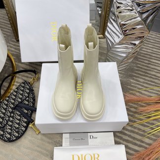 Dior Boots Calfskin Cowhide Silk Fall/Winter Collection