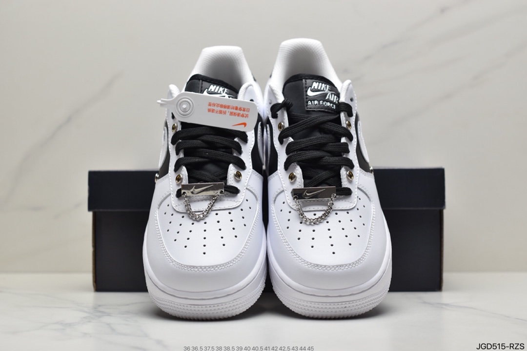 180 耐克Nike Air Force 1 ’07 PRM 黑白拉链 DA8571-100