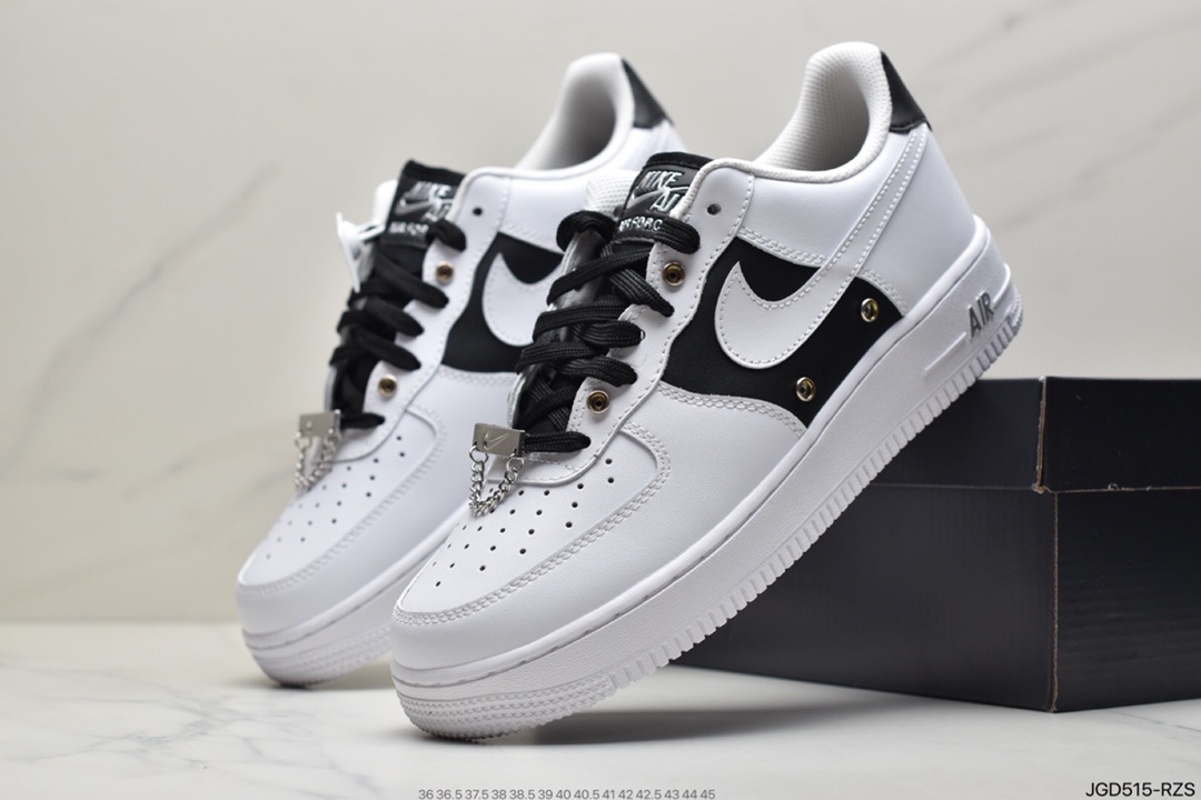 180 耐克Nike Air Force 1 ’07 PRM 黑白拉链 DA8571-100