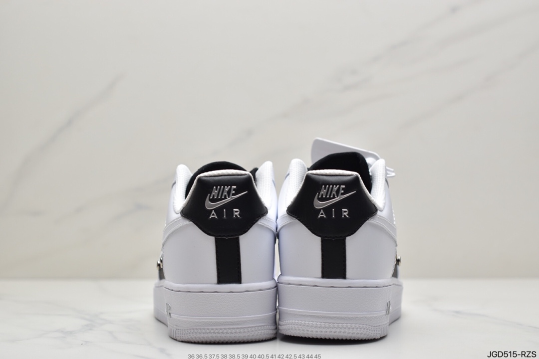 180 耐克Nike Air Force 1 ’07 PRM 黑白拉链 DA8571-100