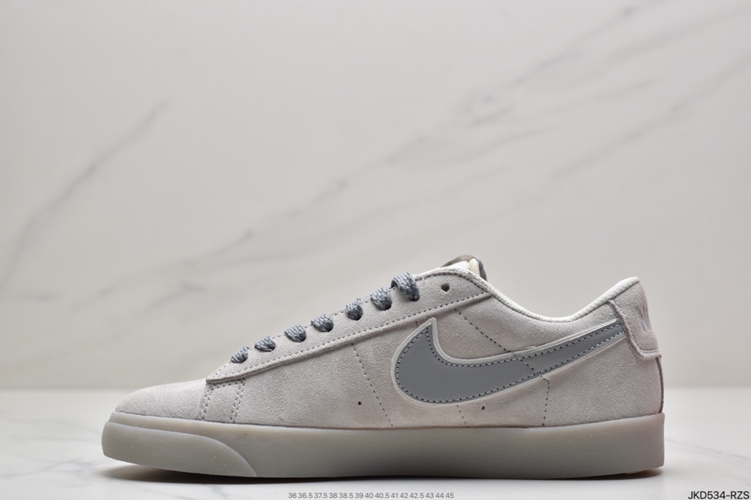 160 Nike Blazer Low x Reigning Champ 2.0灰麂皮打造 371761-900
