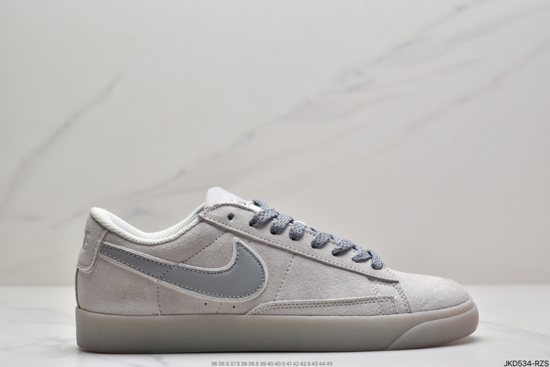 160 Nike Blazer Low x Reigning Champ 2.0灰麂皮打造 371761-900