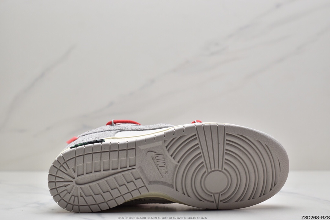 320 Off-White x Nike SB Dunk Low ”The 50”OW“灰白绿” DJ0950-100