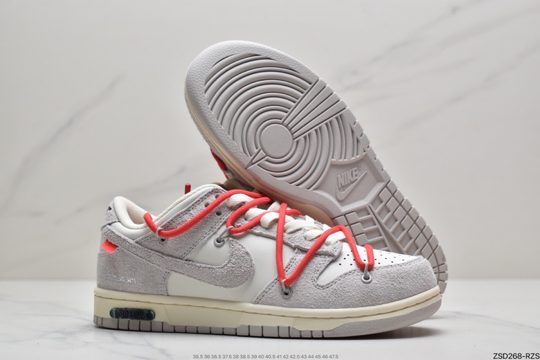 320 Off-White x Nike SB Dunk Low ”The 50”OW“灰白绿” DJ0950-100
