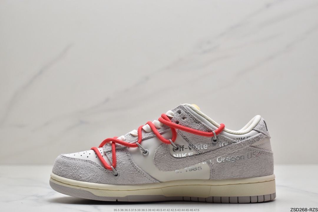 320 Off-White x Nike SB Dunk Low ”The 50”OW“灰白绿” DJ0950-100
