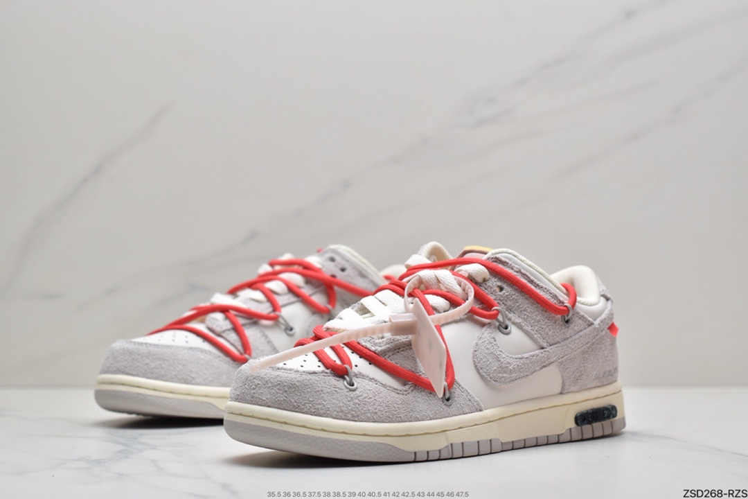 320 Off-White x Nike SB Dunk Low ”The 50”OW“灰白绿” DJ0950-100