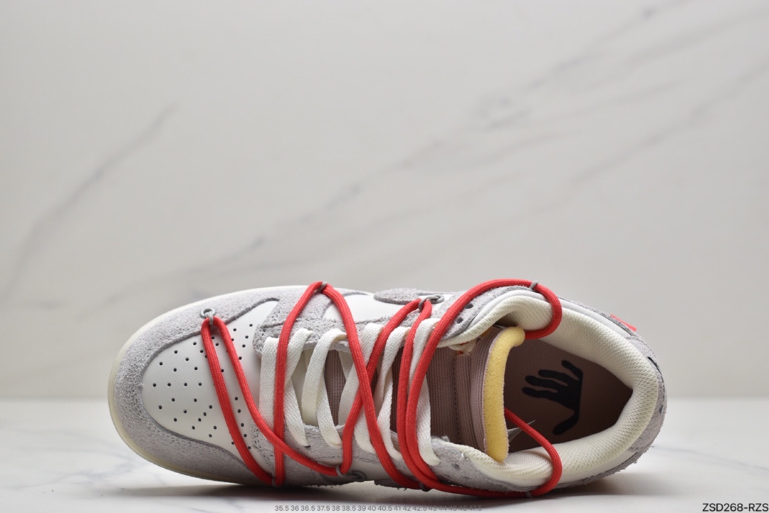 320 Off-White x Nike SB Dunk Low ”The 50”OW“灰白绿” DJ0950-100