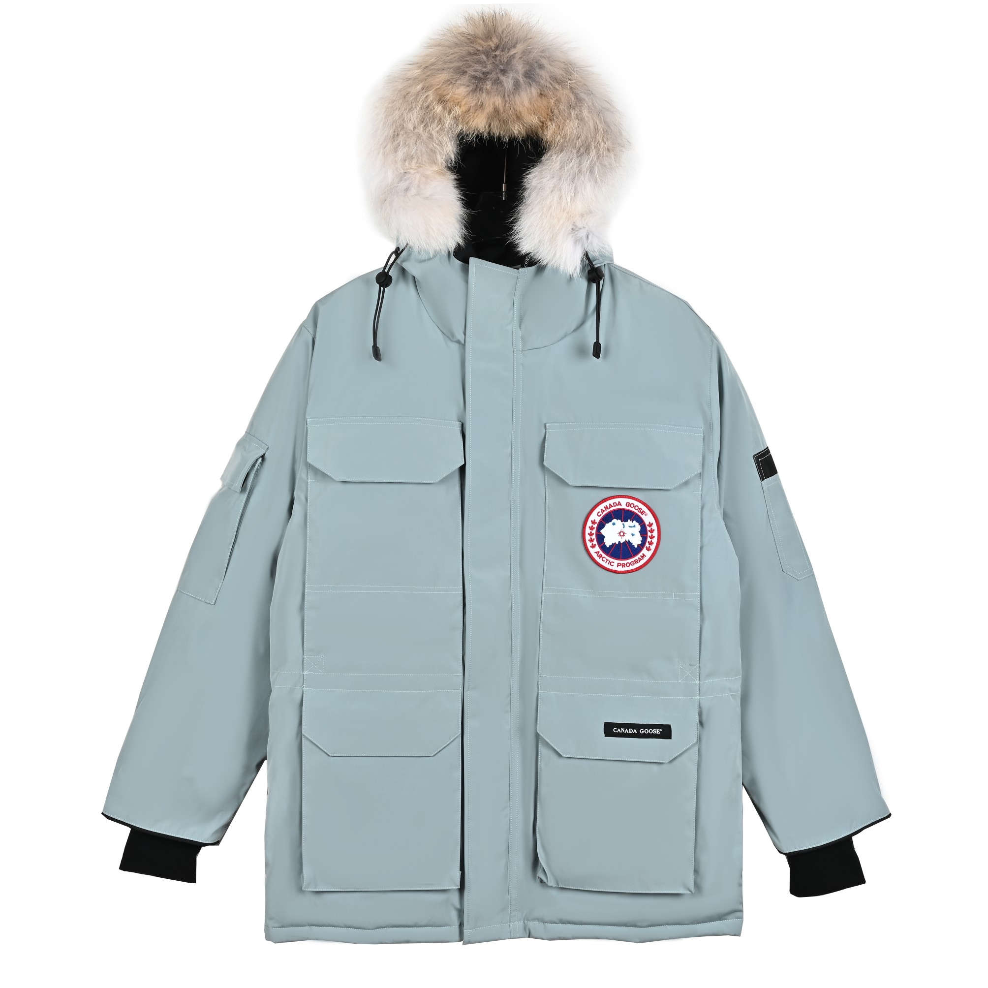 Canada Goose Clothing Down Jacket White Embroidery Cotton Nylon Polyester Duck Down Spring Collection
