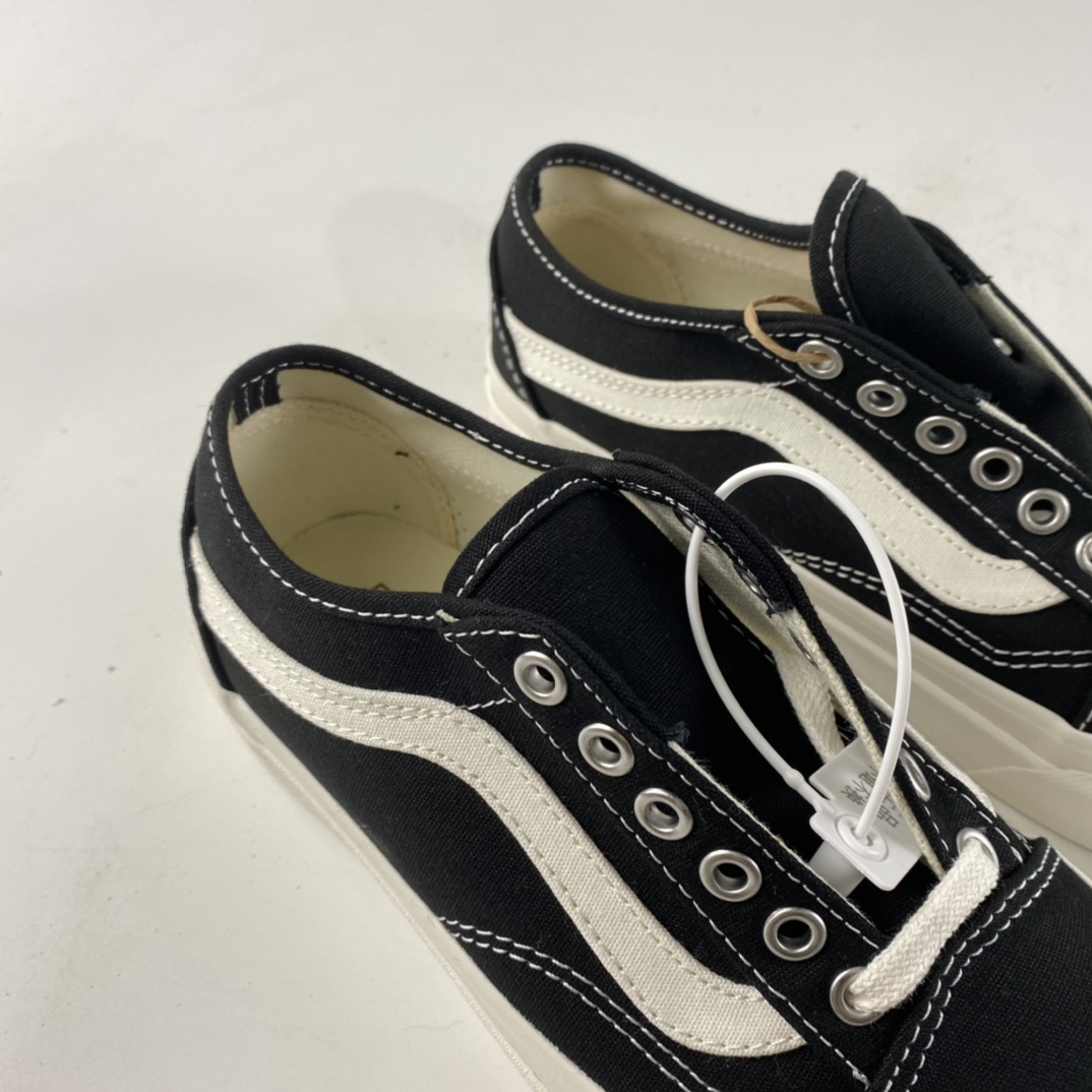 P140  VANS Old Skool TAPERED 范斯2021黑白经典低帮帆布板鞋 VN0A54F49FN