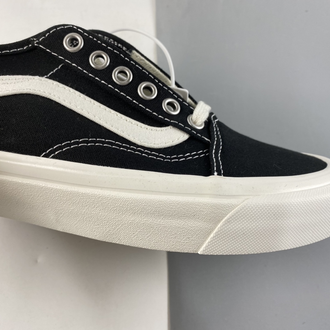 P140  VANS Old Skool TAPERED 范斯2021黑白经典低帮帆布板鞋 VN0A54F49FN