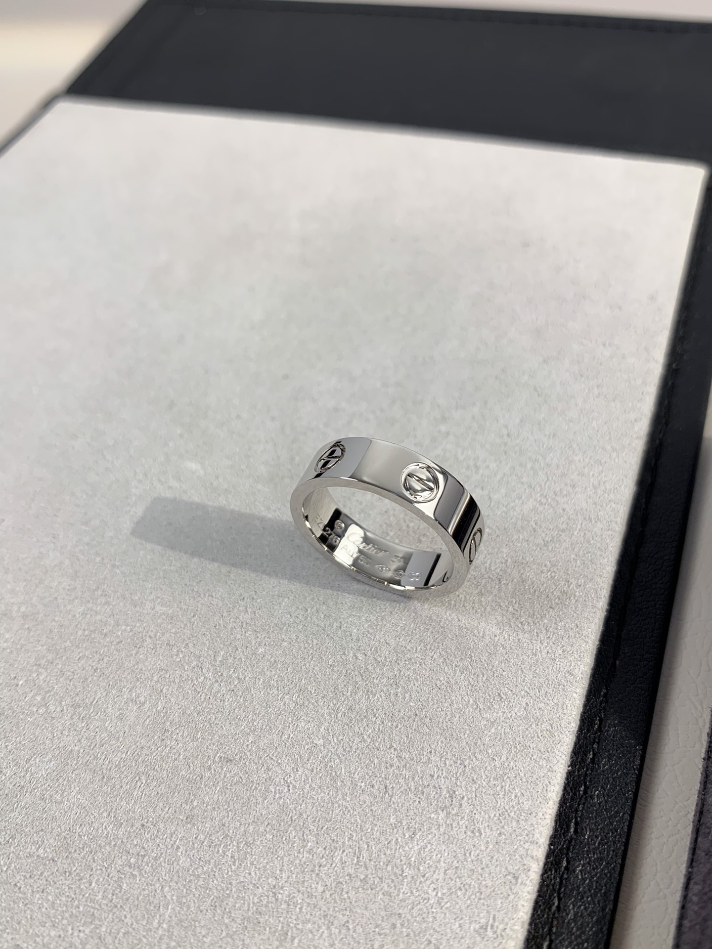 Cartier Bague solitaire Alliance large étroite Pavé étoilé Polyvalente - Qualité supérieure