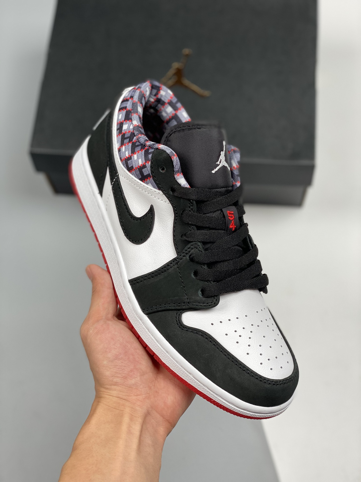 Versión de verificación Air Jordan 1 Low Blanco Negro París Calle La mejor versión de caña baja del mercado, calidad de…