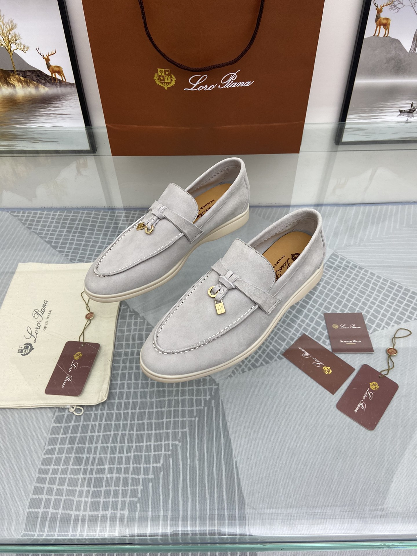 P251Loro Piana* marea marca cuatro estaciones modelos clásicos. Parte superior: oveja importada Jing