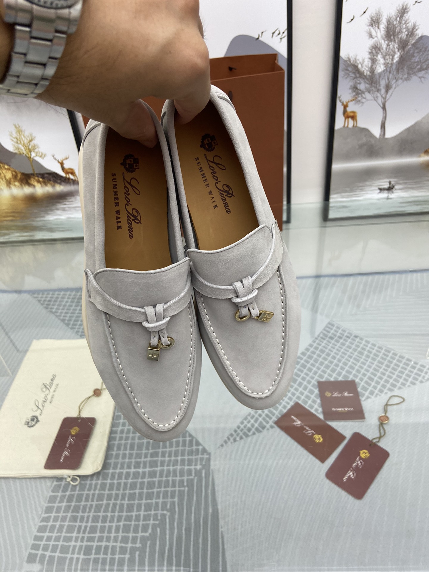 P251Loro Piana* marea marca cuatro estaciones modelos clásicos. Parte superior: oveja importada Jing