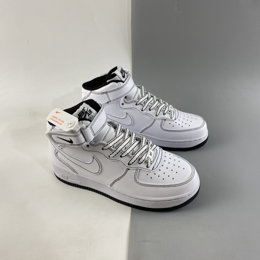 P240  NIKE Air Force 1’07 Mid 空军一号中帮休闲运动板鞋 CV1724-104