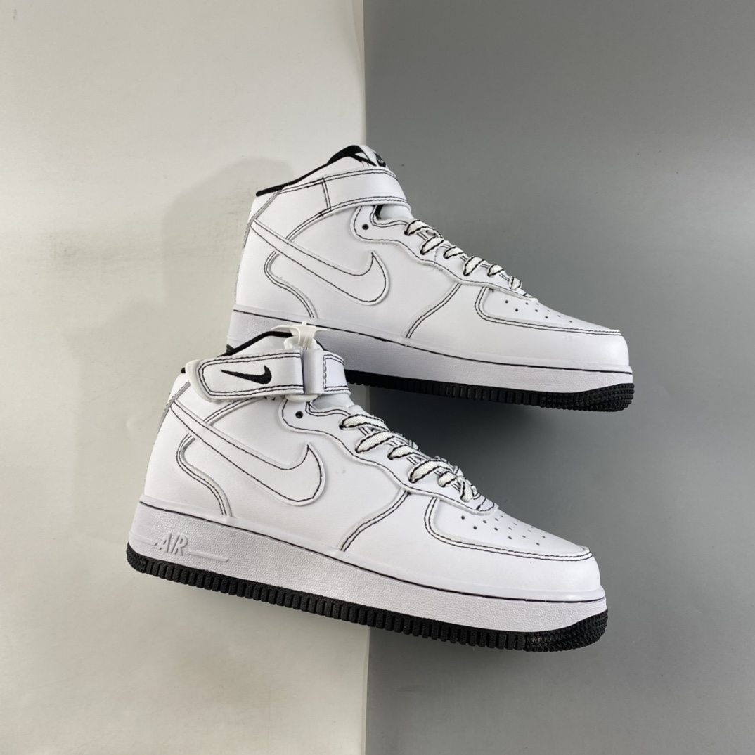 P240  NIKE Air Force 1’07 Mid 空军一号中帮休闲运动板鞋 CV1724-104