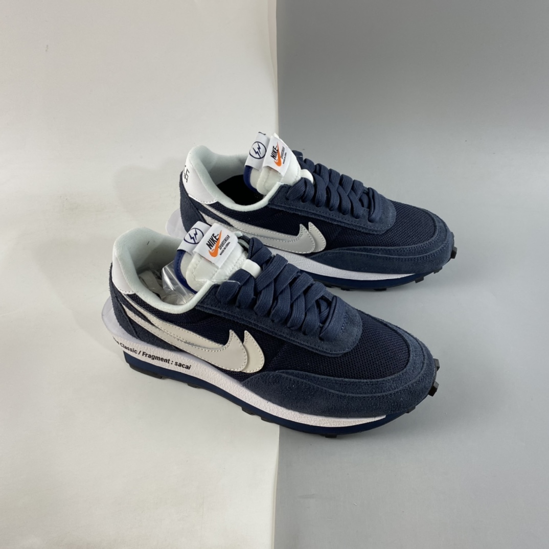 P200 Fragment Design x Sacai x NIKE LDWaffle 联名重叠慢跑鞋 DH2684-400