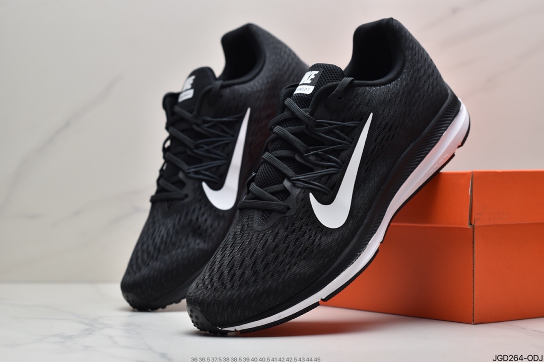180 耐克NK Zoom Winflo V5 登月网面透气专业跑步鞋 AA7406-001