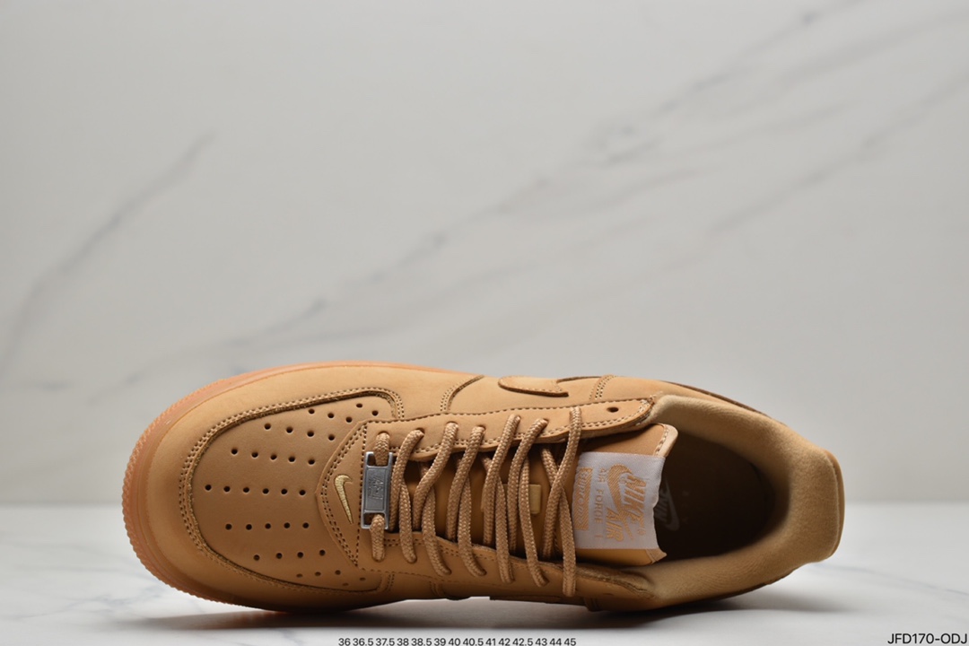170 Supreme x Nike Air Force 1 Low’07”Wheat Flax”空军一号板鞋DN1555-200