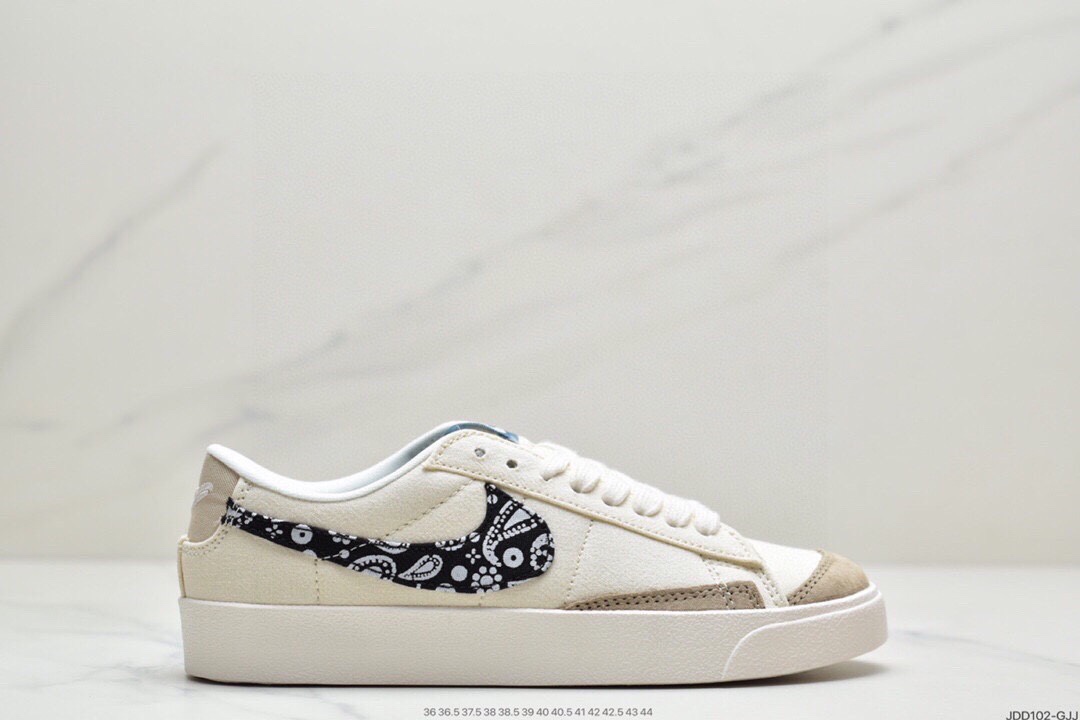 120 耐克NIKE WMNS Blazer Low LX 开拓者低帮百搭休闲运动帆布板鞋DJ4665-100