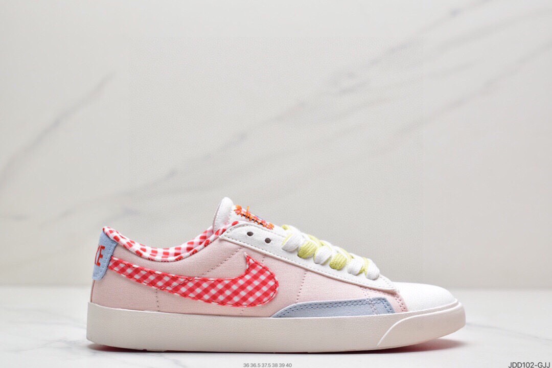 120 耐克NIKE WMNS Blazer Low LX 开拓者低帮百搭休闲运动帆布板鞋DJ4665-100