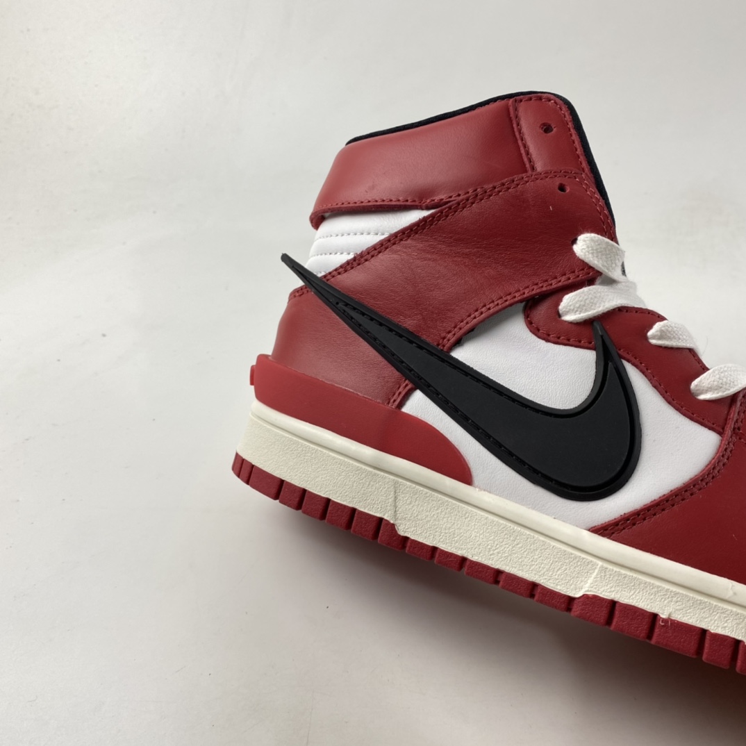P380  AMBUSH x NIKE SB Dunk High 滑板鞋高帮联名芝加哥白红 CU7544-102