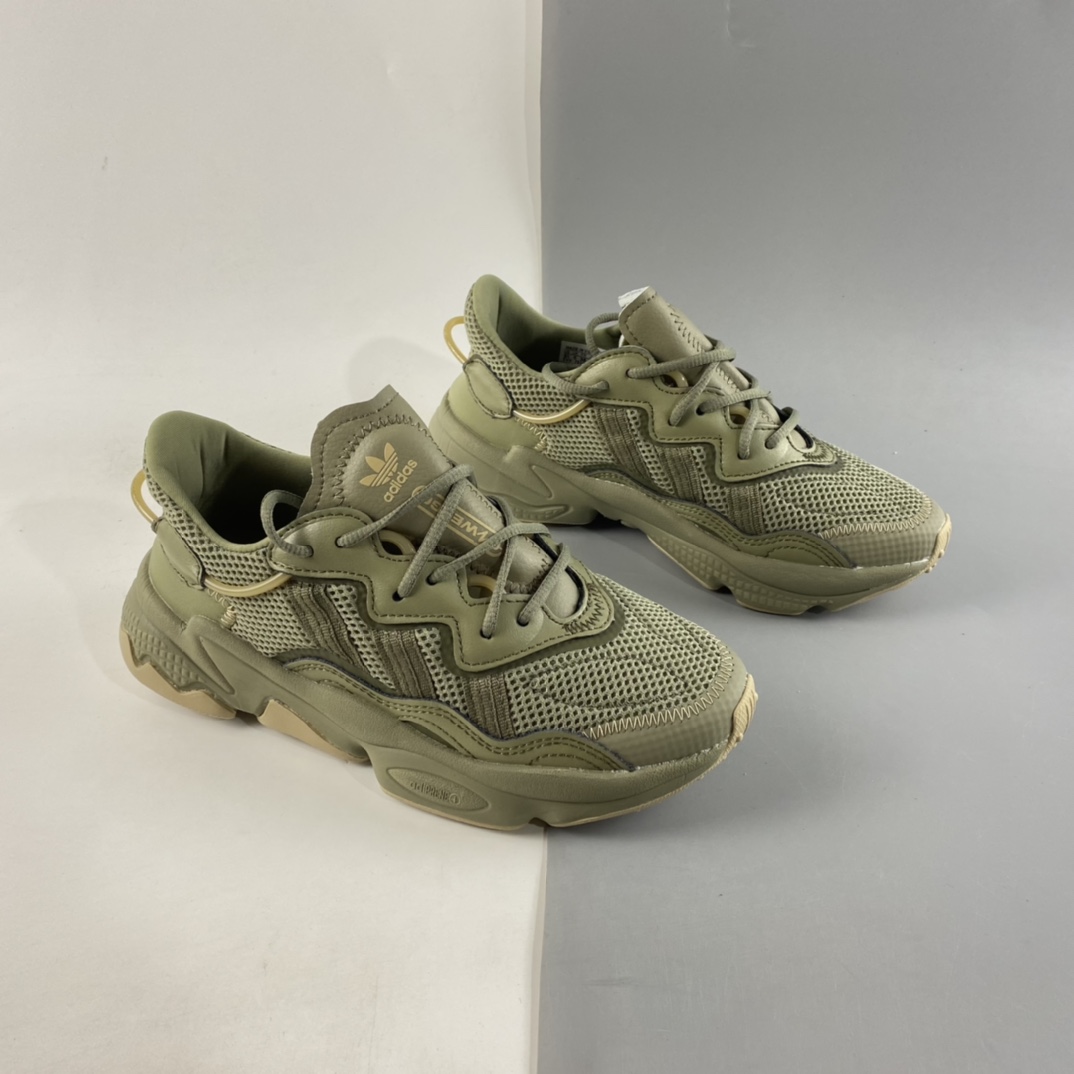 P150  Adidas Originals Ozweego 三叶草复古3M反光透气跑步鞋 GY3157