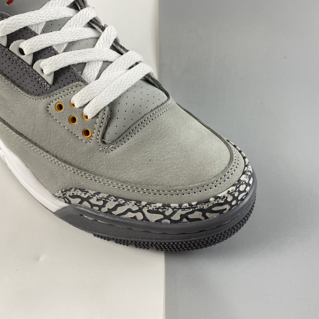 P380  Air Jordan 3 Retro“Cool Grey”AJ3 乔3酷灰 篮球鞋 CT8532-012