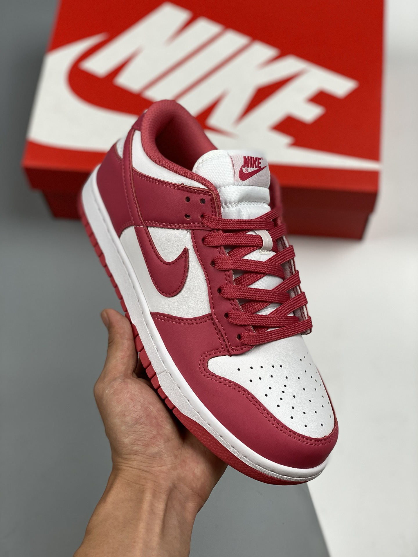 Nike Dunk Low Archeo Pink rosa empolvado material de capa superior original, molde exclusivo procesado por destilación,…