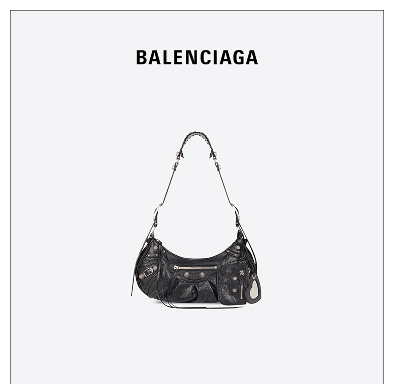 Balenciaga 秋冬新款 Le Cagole 33CM 月牙包 671307黑色